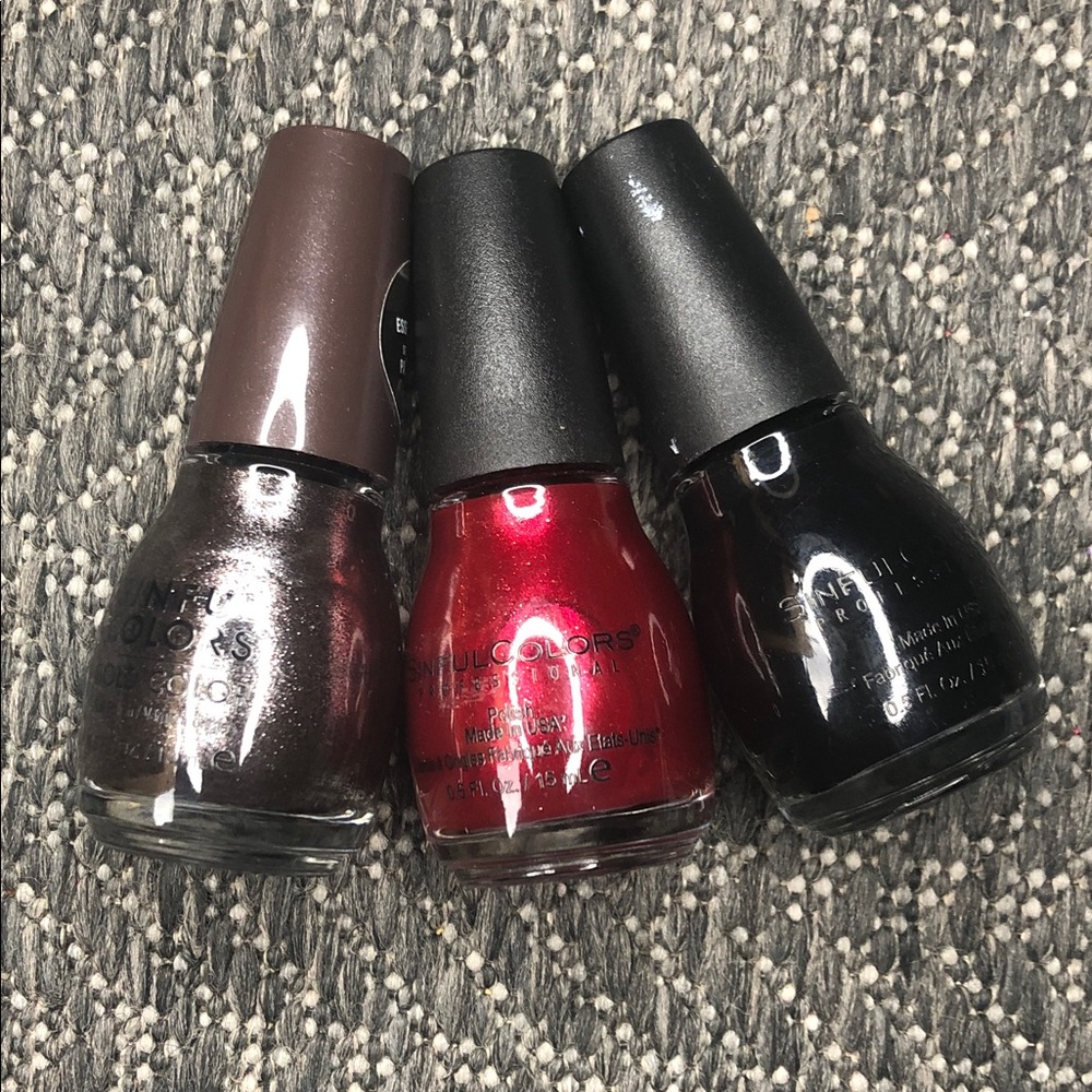 Sinful Colors | bundle of 3 nail polishes
